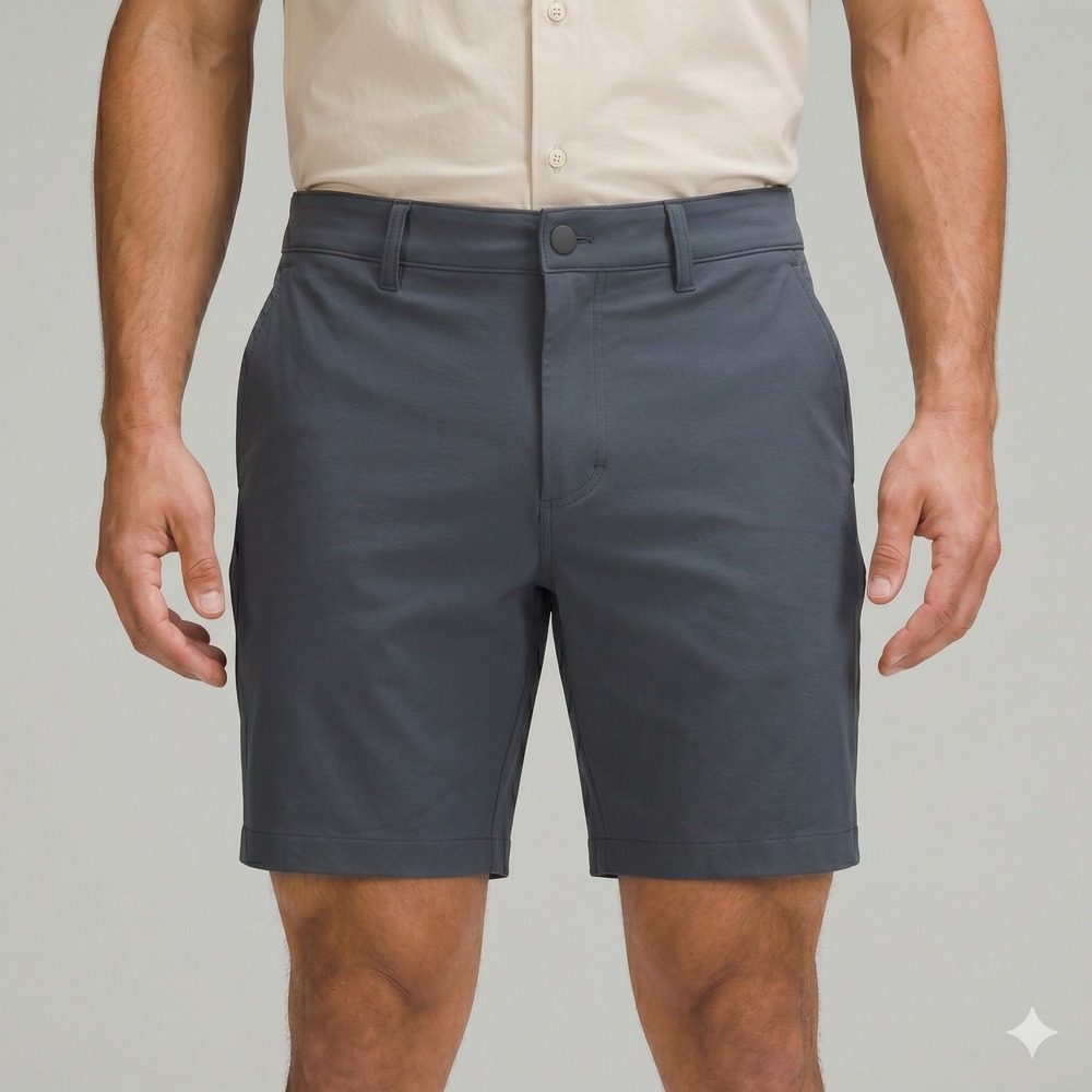 FootJoy 26865 Performance Golf Shorts Men's 36 Navy Blue Lightweight Poly EUC